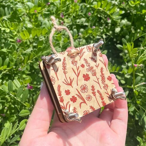 Happinit Pocket Flower Press, Small Flowers Press Kit, Micro Flower Pressing, Mini Plant Preservation Kit for Arts and Crafts Lovers (Gold) in Saudi Arabia
