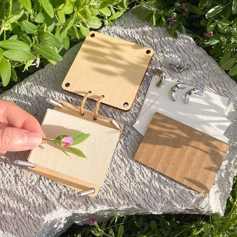 Happinit Pocket Flower Press, Small Flowers Press Kit, Micro Flower Pressing, Mini Plant Preservation Kit for Arts and Crafts Lovers (Gold) in Saudi Arabia
