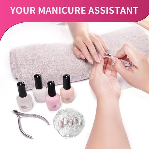 50 Sheets Disposable Nail Art Palette Papers, Double Side Gel Nail Polish Palette Paper, Portable Waterproof Nail Art Drawing Makeup Palette Nail Polish Color Mixing.2.9x2.9 Inch in Kuwait