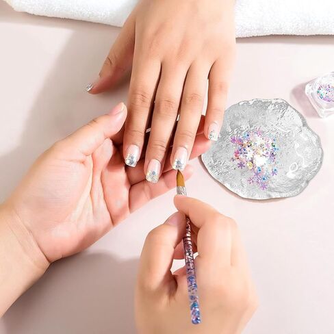 50 Sheets Disposable Nail Art Palette Papers, Double Side Gel Nail Polish Palette Paper, Portable Waterproof Nail Art Drawing Makeup Palette Nail Polish Color Mixing.2.9x2.9 Inch in Kuwait