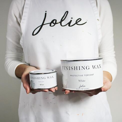 Jolie Finish Wax - طلاء المعطف العلوي الواقي - استخدم على الأثاث الداخلي والخزائن والجدران والديكور المنزلي - خالي من الرائحة ، غير خطير - بني - 120 مل in Saudi Arabia