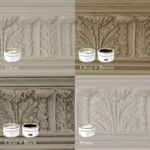 Jolie Finish Wax - طلاء المعطف العلوي الواقي - استخدم على الأثاث الداخلي والخزائن والجدران والديكور المنزلي - خالي من الرائحة ، غير خطير - بني - 120 مل in Saudi Arabia