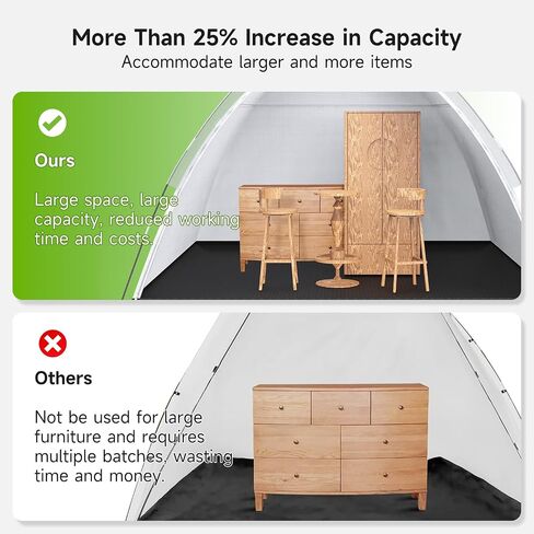 Portable Paint Booth Tent - 10x8x6.6ft Larger Spray Paint Tent with Built-in Floor, Mesh Screen, and Ground Stakes, Spray Booths Painting Tent Station for Furniture DIY Hobby Tool, Spray Paint Shelter in Kuwait
