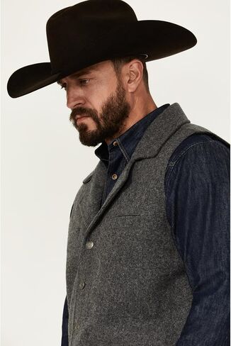 Panhandle Men's Solid Montana Vest, Charcoal, Medium for Outdoor Enthusiasts in Saudi Arabia