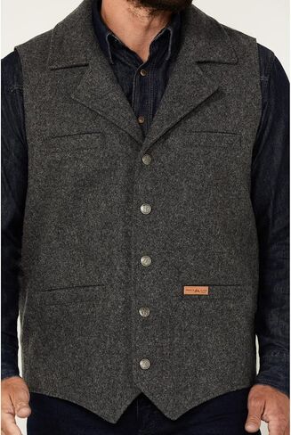 Panhandle Men's Solid Montana Vest, Charcoal, Medium for Outdoor Enthusiasts in Saudi Arabia