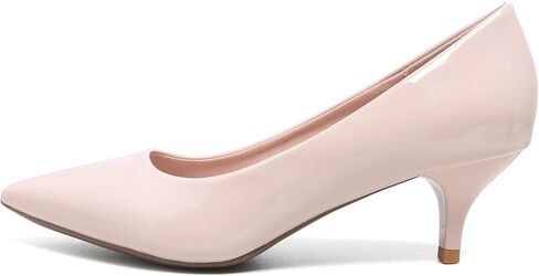 Women's Low Kitten Heel Pumps Classic Fashion Dress Pumps Simple Heeled Shoes for Office Work in Kuwait