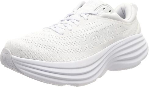Hoka Women's Bondi 8 Sneaker, White/White, 8.5 in Saudi Arabia