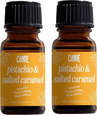 CandeCraftco Premium Hurmium Oil-زيوت النشر العطور المعطرة للمنزل ، وصابون الصابون الشموع ، ومزج العطرية للمنزل (0.34 Fl Oz) (حزمة ، وفستاتشيو والكراميل المملح) in Kuwait