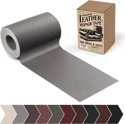 تصحيح إصلاح الجلود ، 3 × 60 بوصة أدوات إصلاح للاصوص على الجلد للأثاث ، والأريكة ، والأريكة ، والمكتب ، ومقاعد السيارة ، وداخل السيارة ، ومجموعة إصلاح الفينيل (الحبوب السوداء) in Kuwait