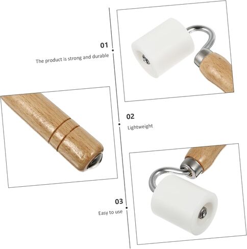POPETPOP 2pcs Wallpaper Flat Seam Roller Handle Professional Seam Roller for Wallpaper Types Including Non-woven and Foil for Smooth Application and Corner Angles in Kuwait
