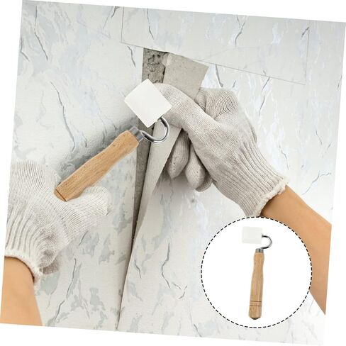 POPETPOP 2pcs Wallpaper Flat Seam Roller Handle Professional Seam Roller for Wallpaper Types Including Non-woven and Foil for Smooth Application and Corner Angles in Kuwait