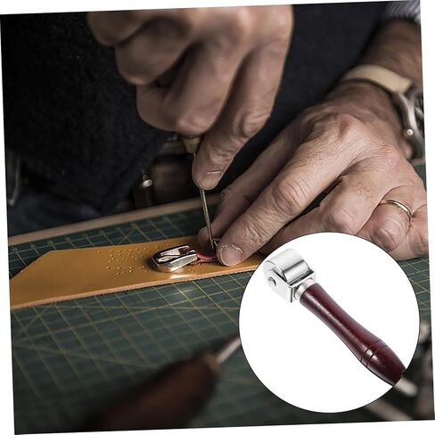 ARTIBETTER Seam Hand Pressure Leather Roller Tool for Crafting and Quilting Ergonomic Design for Efficient Edging and Binding of Leather Goods Shoes and Bags in Saudi Arabia