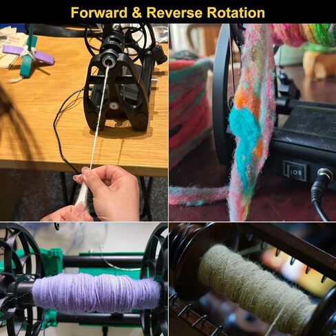 Electric Yarn Spinner Kit with Foot Controller & 3 Bobbins, Small Yarn Winder with Forward & Reverse in Saudi Arabia