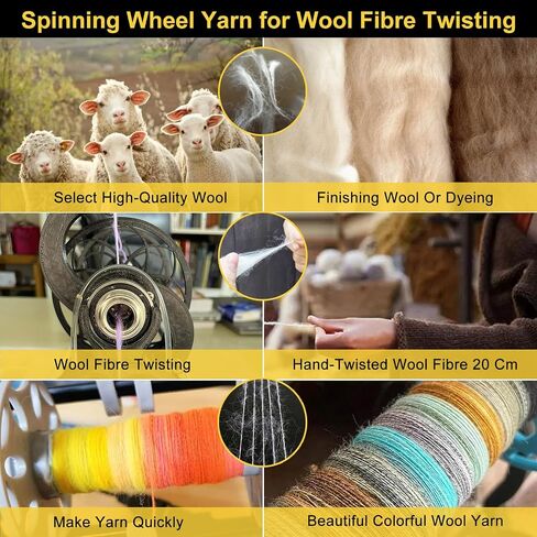 Electric Yarn Spinner Kit with Foot Controller & 3 Bobbins, Small Yarn Winder with Forward & Reverse in Saudi Arabia