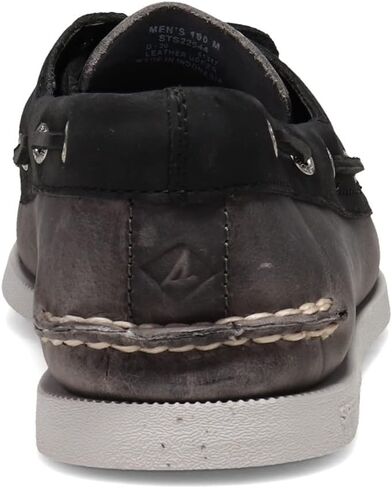 Sperry Men's Authentic Original 2-Eye Boat Shoe, DK Grey/Black, 10.5 in Saudi Arabia