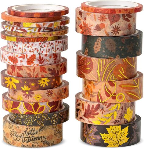 Mr. Pen- Washi Tape Set, 21 Rolls, Assorted Sizes, Floral Design, Washi Tape for Journaling in Saudi Arabia