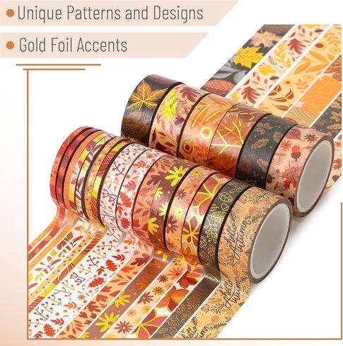 Mr. Pen- Washi Tape Set, 21 Rolls, Assorted Sizes, Floral Design, Washi Tape for Journaling in Saudi Arabia