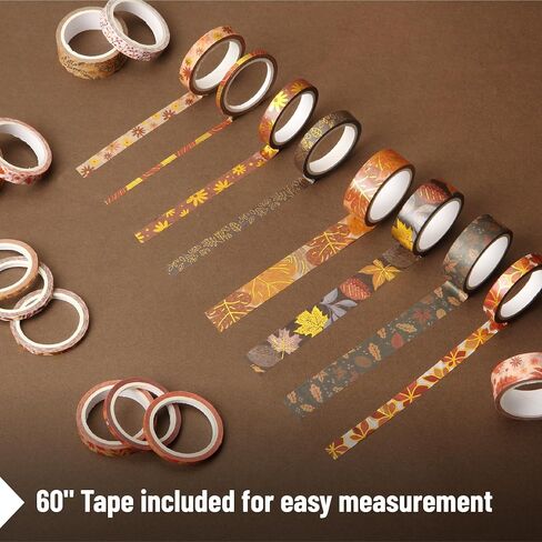 Mr. Pen- Washi Tape Set, 21 Rolls, Assorted Sizes, Floral Design, Washi Tape for Journaling in Saudi Arabia