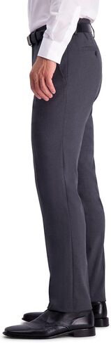 Kenneth Cole Reaction Men's Shadow Check Stretch Slim Fit Dress Pant, Black, 40x32 in Saudi Arabia