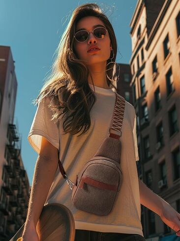 CHARINUT Small Sling Bag for Women Crossbody Purse, Soft Vegan Leather Sling Purse, Fanny Packs for Women Cross body in Saudi Arabia