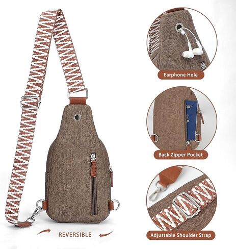 CHARINUT Small Sling Bag for Women Crossbody Purse, Soft Vegan Leather Sling Purse, Fanny Packs for Women Cross body in Saudi Arabia