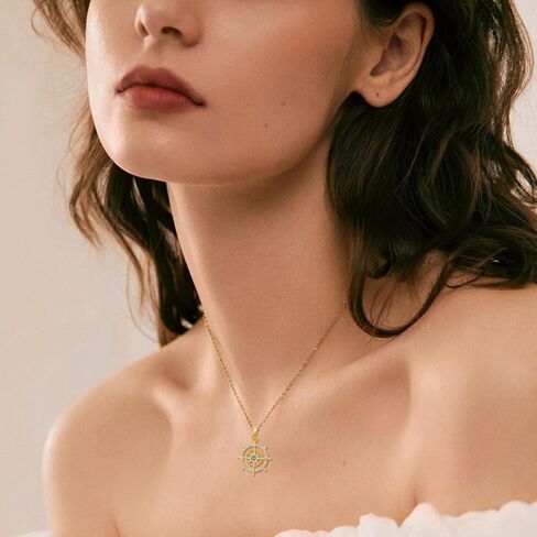 ايوبس قلادة سلحفاة من الذهب الخالص عيار 14 قيراط - قلادة بوصلة انيقة من الذهب الاصفر بدلاية على شكل سلحفاة بحرية in Kuwait