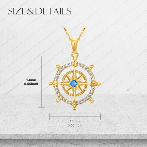 ايوبس قلادة سلحفاة من الذهب الخالص عيار 14 قيراط - قلادة بوصلة انيقة من الذهب الاصفر بدلاية على شكل سلحفاة بحرية in Kuwait