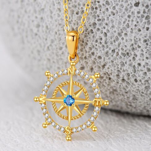 ايوبس قلادة سلحفاة من الذهب الخالص عيار 14 قيراط - قلادة بوصلة انيقة من الذهب الاصفر بدلاية على شكل سلحفاة بحرية in Kuwait