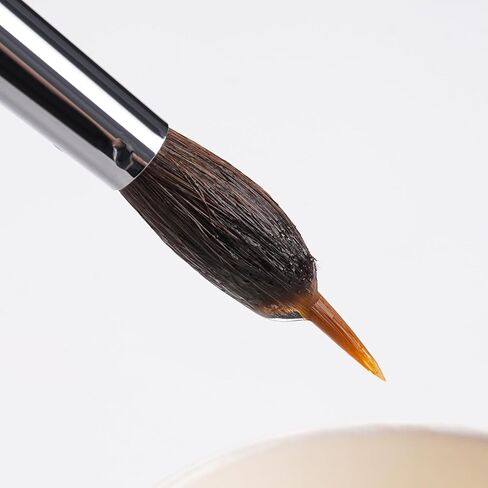 فرش ألوان مائية احترافية ، Fuumuui 4pcs Extended Edele Point Brushes Extral Extra Pinhead Brush مع جسم Sable للتفاصيل الدقيقة - أحبار الغواش المائية المائية. in Saudi Arabia