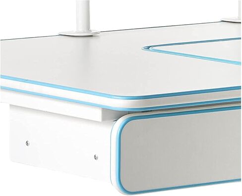 ApexDesk Height Adjustable Study Desk 43" with Drawer & Chair (Desk and Chair Bundle – DX Series Blue) in Saudi Arabia