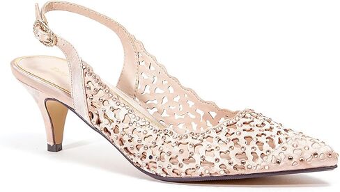 Dressy Sling Back Low Heel Shoes with Rhinestones Women's JEWEL in Saudi Arabia