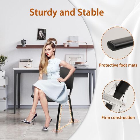 CLATINA Set of 5 Pack Stackable Waiting Room Chairs Fabric Black Reception Chair Metal with Thickened Seat Back Cushion for Waiting Conference Room Guest Stool (5 Pack) in Kuwait