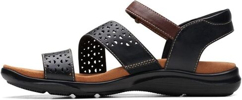 صندل مسطح نسائي من Clarks Kitly Way، جلد الكرز، 9 in Saudi Arabia