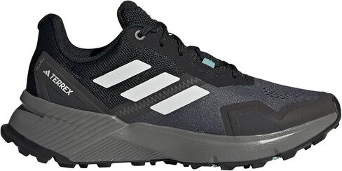 adidas Women's Terrex Soulstride Trail Running Sneaker, Black/Crystal White/Grey, 7 in Saudi Arabia