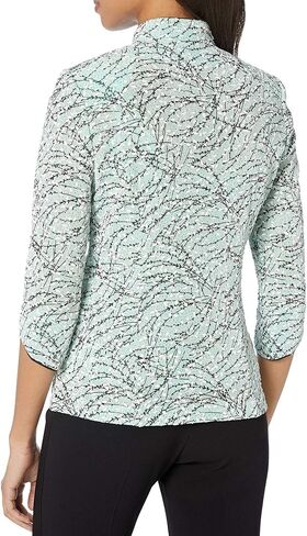 Alex Evenings Women's Mandarin Neck Twinset Tank Top and Jacket Petite Regular, Shell Pink in Saudi Arabia