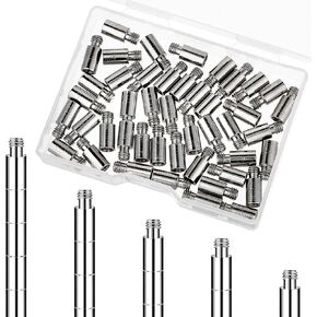 50PCS 12 X 5mm Scrapbook Extender Posts and Screws Scrapbook Album Accessories Album Extension Screw Post Replacements for Binding Extending Photo Albums Scrapbooks Screws Craft DIY Refill Pages
