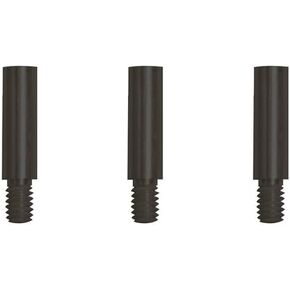 TruBind Aluminum Chicago Screw Post Extensions | 1/2 inch Post Length | 3/16 inch Post Diameter | Black | 100 Pack