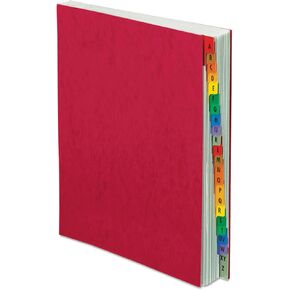 Pendaflex A-Z Expanding Desk File, Letter Size, Red Pressboard Cover (11017)