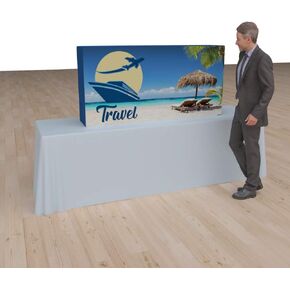 Vispronet Pop-Up Tension Fabric Trade Show Display Booth Frames (5ft x 5ft)