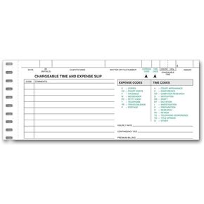 5Forms Chargeable Time Expense Slip 7 x 5" QTY 500