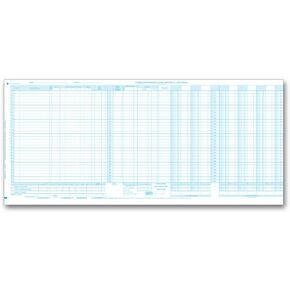 5Forms 150NJ Payroll Cash Disbursement Journal 24 1/2 x 11" - Qty 25