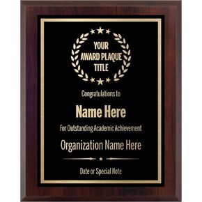 Award Plaques Personalized with Your Text and Title - Engraved Plaque Customized for Employee Appreciation, Recognition, Retirement, Service, Thank You, and more - Custom Awards for Employees, Co-Worker, Friends - Choose Your Size: (10.5x13 Black/Gold) in Saudi Arabia