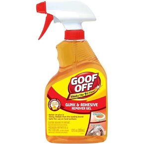 Goof Off FG790 Gunk Adhesives Remover, 12 oz, Bottle,