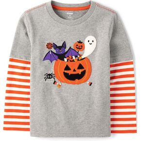 Gymboree,and Toddler Embroidered Graphic Long Sleeve Layered T-Shirts,Heartbreaker,6 in Kuwait