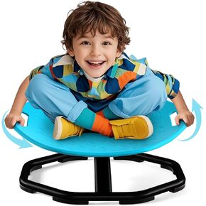 Sensory Spinning Chair with Handles for Autistic Kids, Sensory Toys for Kid with ADHD Autism, Sensory Swivel Chair Sit and Spin Training Body Coordination Autism Sensory Product Toys for Kids
