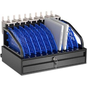 POCHAR 8-Device Universal Charging Station for Laptops & Chromebooks – Classroom Organization for iPads, Tablets & More, Ideal for Schools & Offices