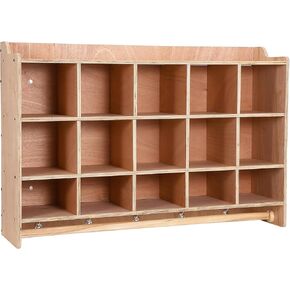 مكعبات Garveehome Cubby Storage Organizer ، ورفوف الرعاية النهارية مع 10 زبدة مع خطافات وجرف ، وجبل معلق ، والأثاث لأطفال ، والفصول الدراسية ، وعرض 47 بوصة in Kuwait