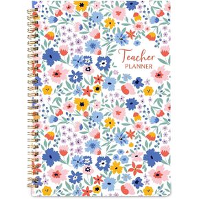 Teacher Planner 2025-2026, 7x10'' Undated Lesson Planners Teacher Planner Academic Year with Elasstic Band, Back Pocket for Classroom or Homeschool Use