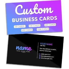 Custom Business Cards - 16pt Glossy - Made in the USA (50 to 10,000 Cards)