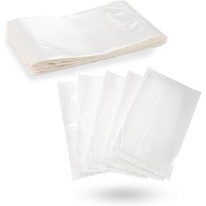 MT Products Blank Envelope Shipping Label Sleeves - 6.5" x 10" Packing Slip Pouches for Shipment/Return - Pack of 100